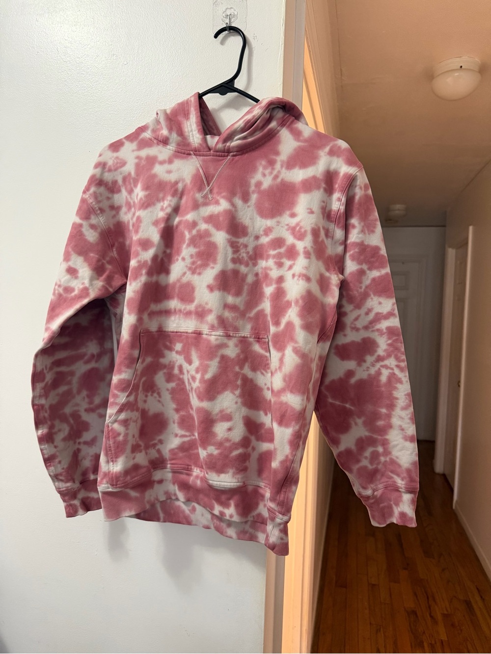 lululemon athletica Men's Tie-Dye Crewneck Hoodie - Pink & White